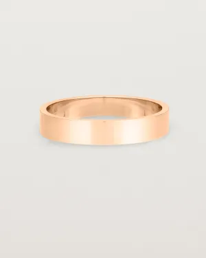 Flat Wedding Ring | 4mm