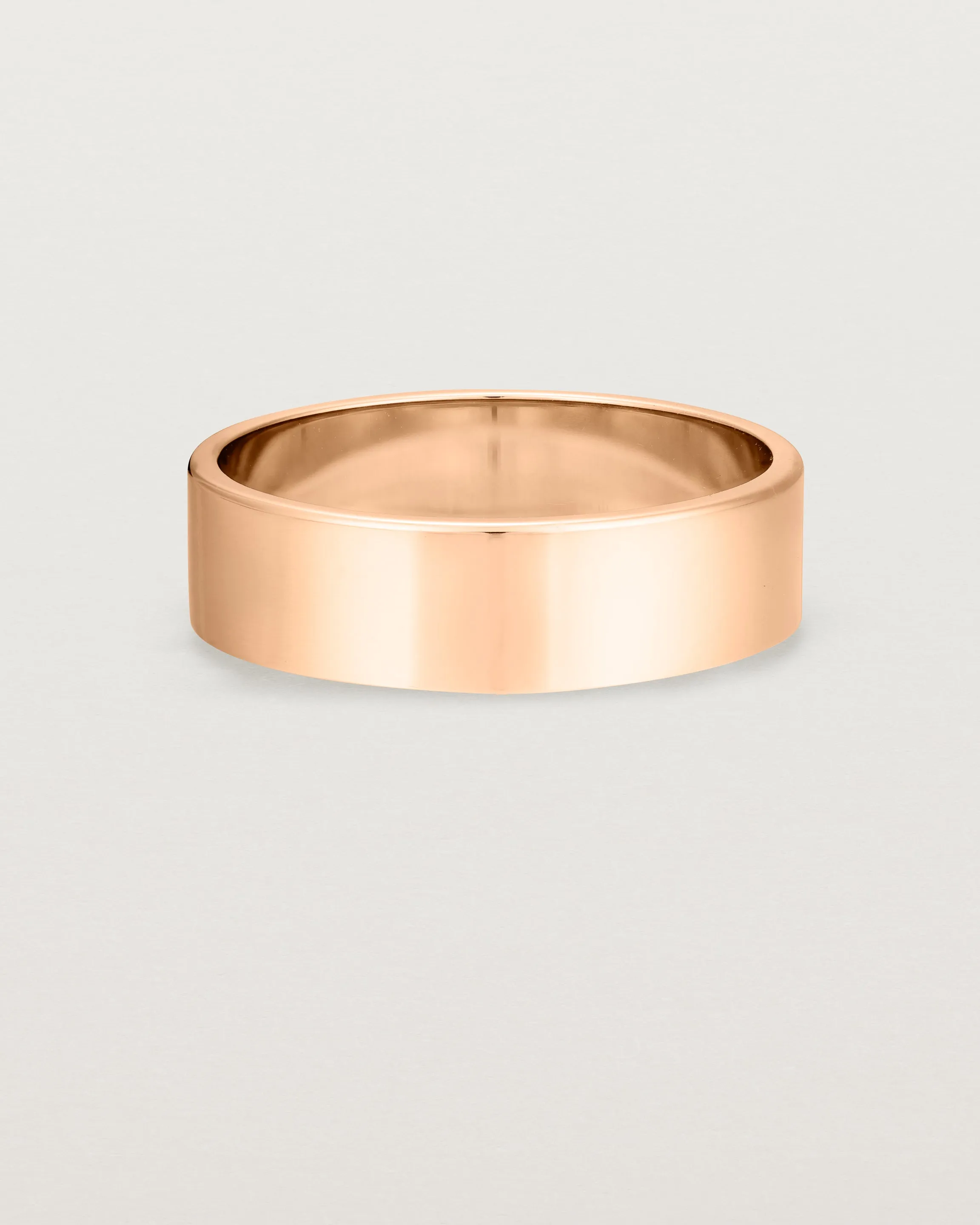 Flat Wedding Ring | 6mm