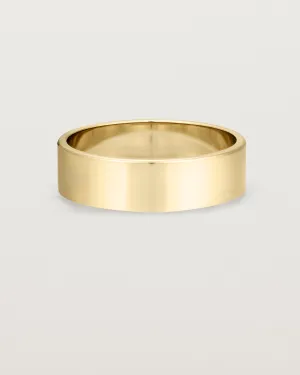 Flat Wedding Ring | 6mm