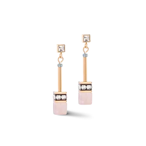 GeoCUBE® Iconic Nature Chain earrings rose