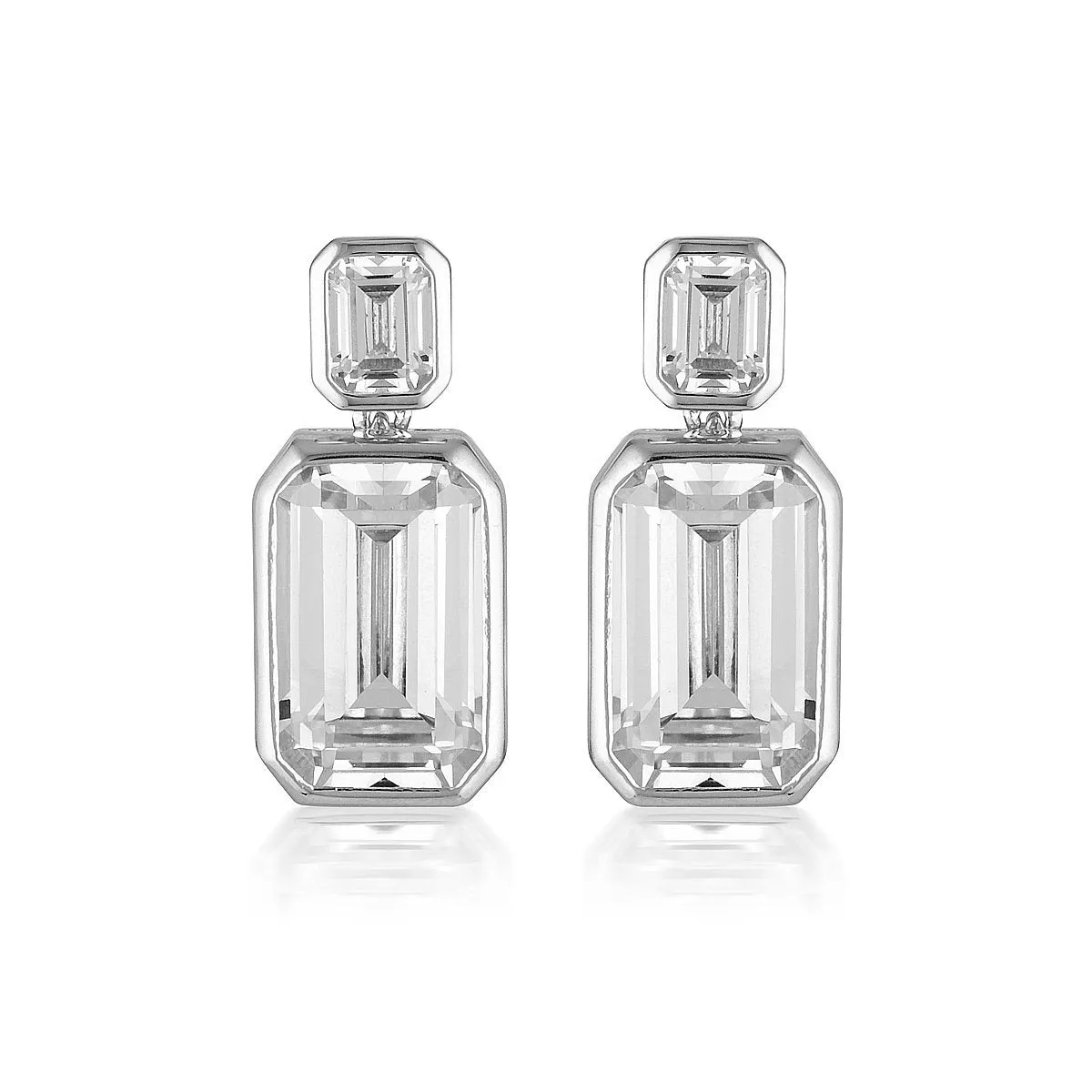 GEORGINI LUXE SONTUOSA EARRINGS SILVER