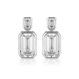 GEORGINI LUXE SONTUOSA EARRINGS SILVER