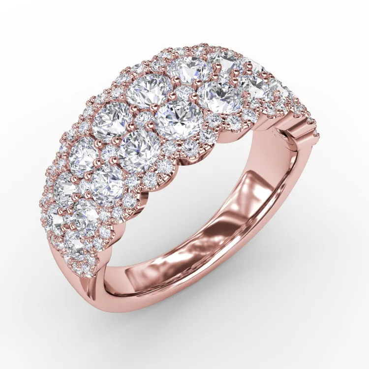 Get Sentimental Diamond Double Row Ring