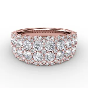 Get Sentimental Diamond Double Row Ring