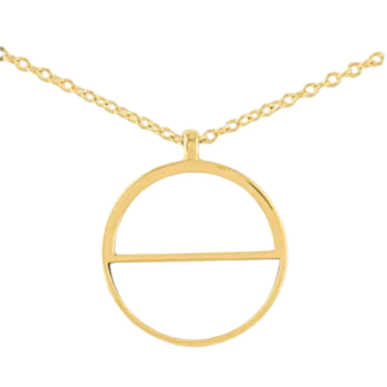 Gold Stone Half Circle Layers Necklace