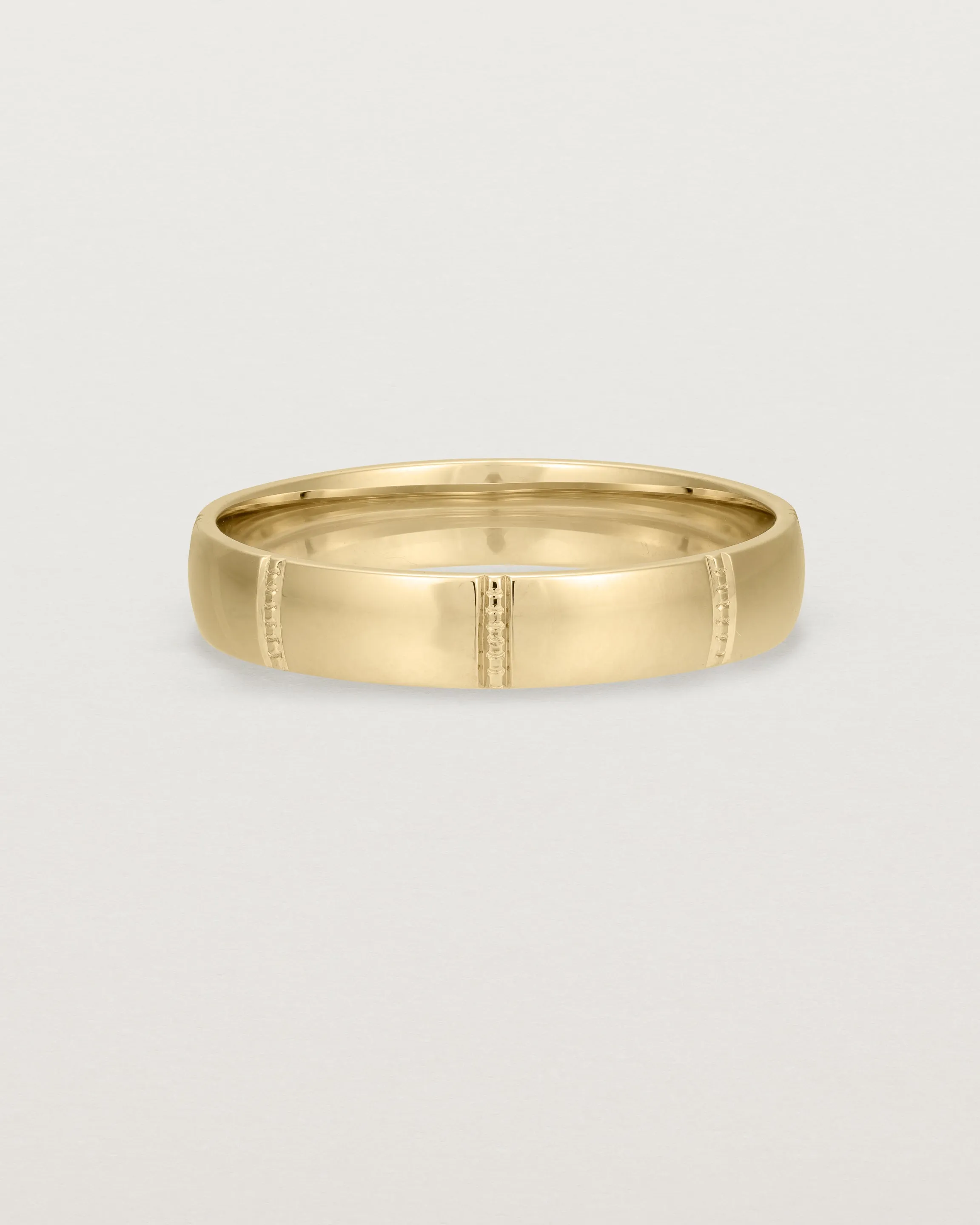 Grain Wedding Ring | 4mm