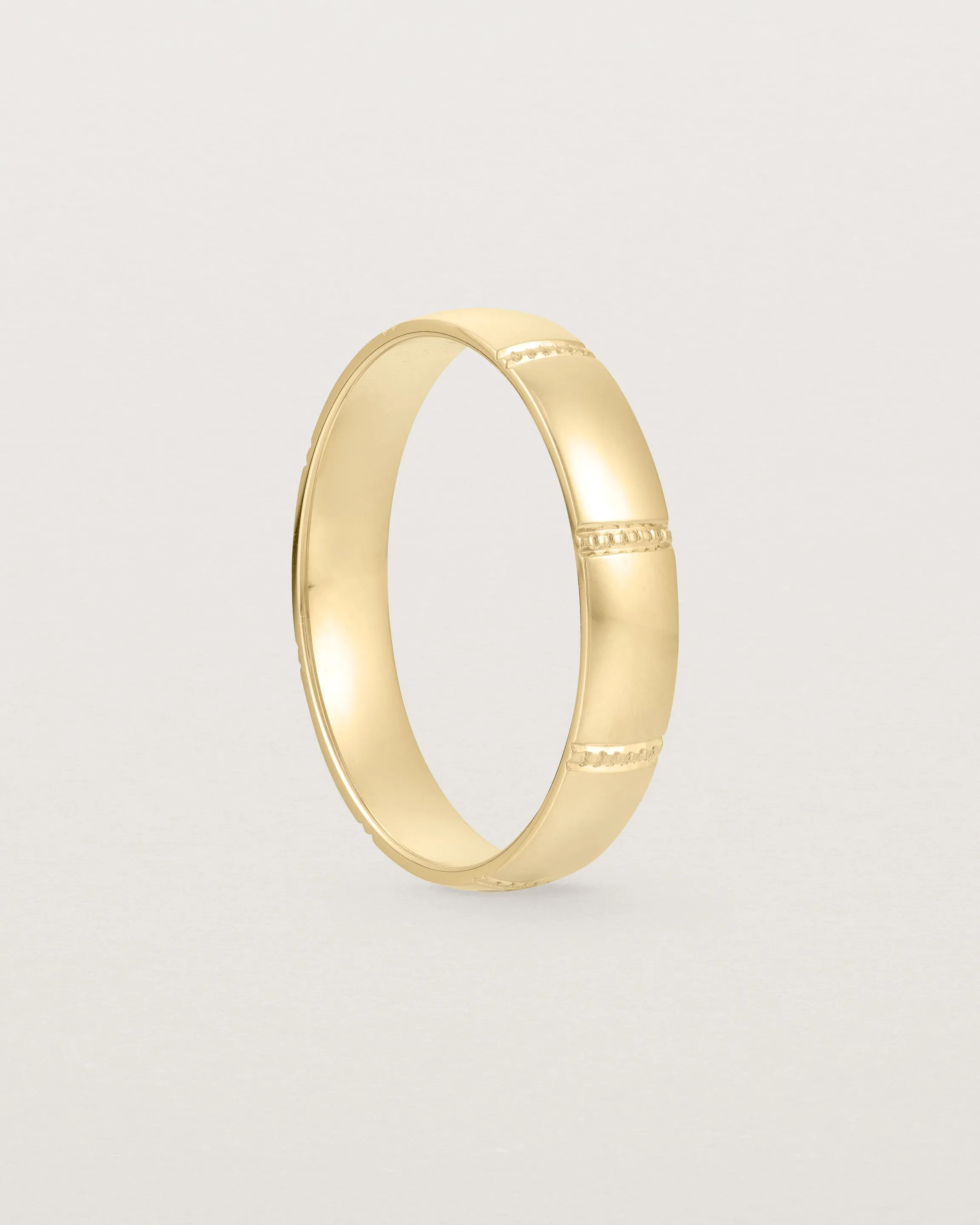 Grain Wedding Ring | 4mm