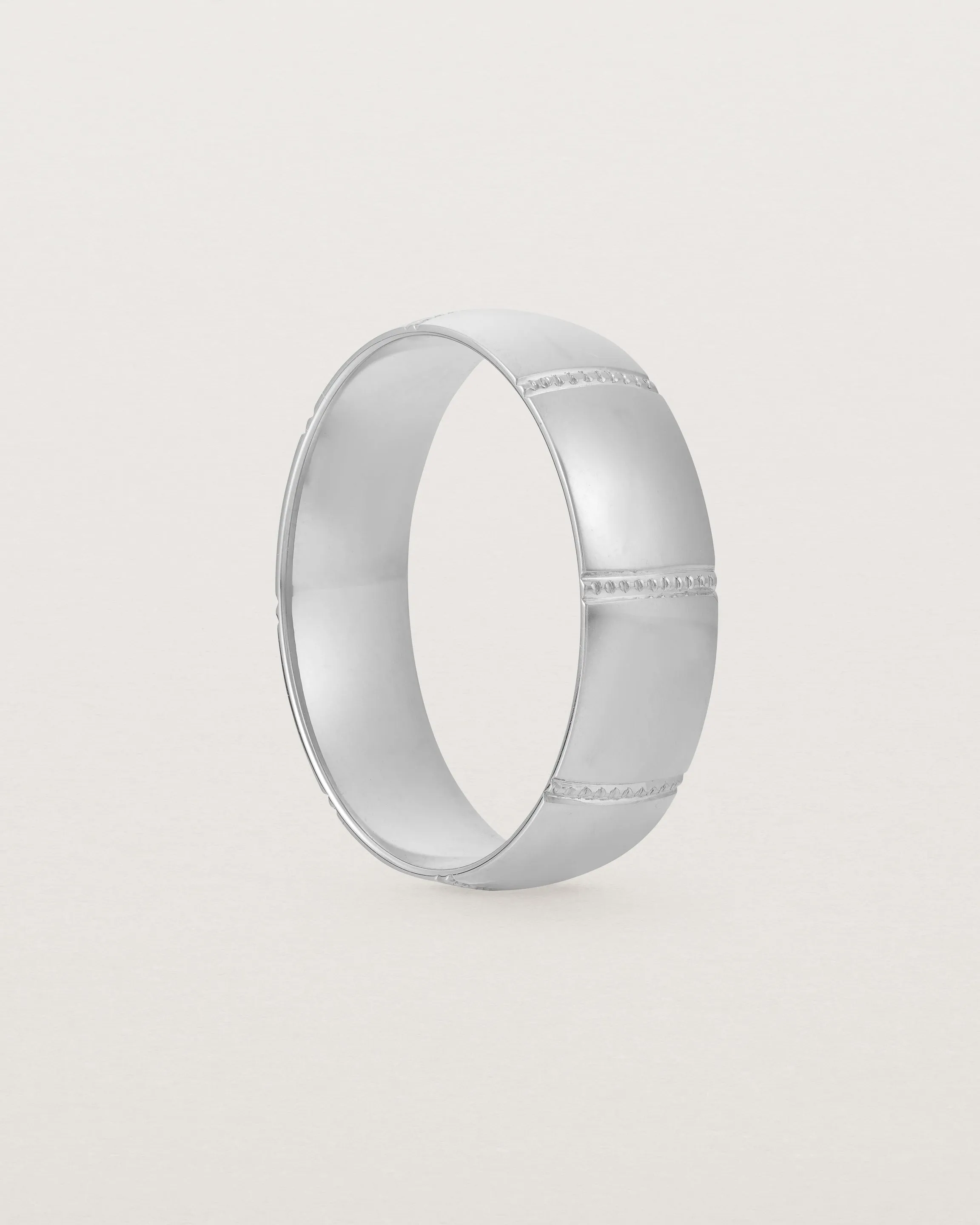 Grain Wedding Ring | 6mm