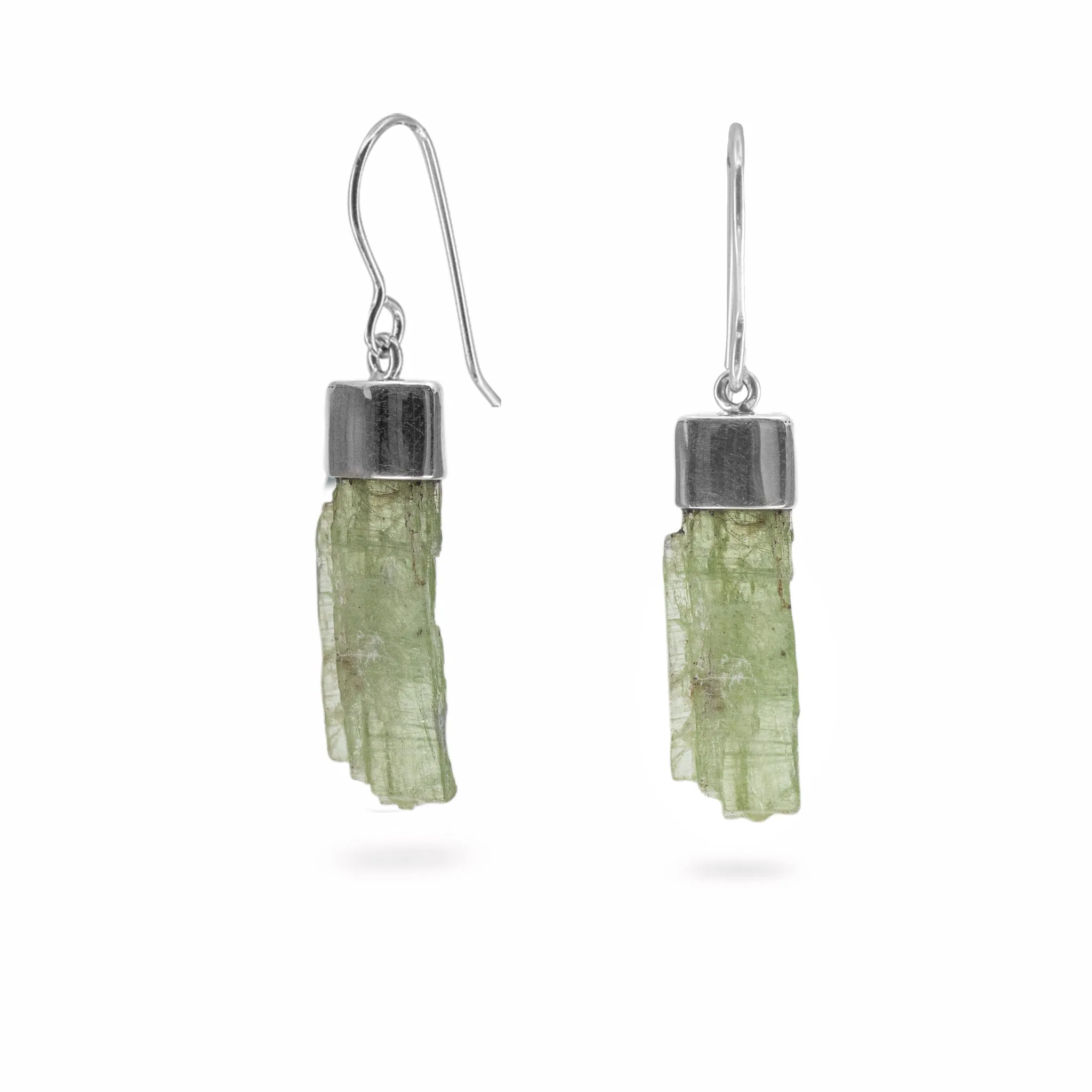 Green Kyanite Drop Earrings