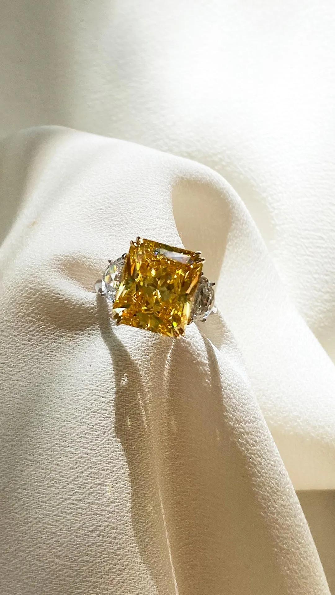 Harlow Canary Radiant Ring