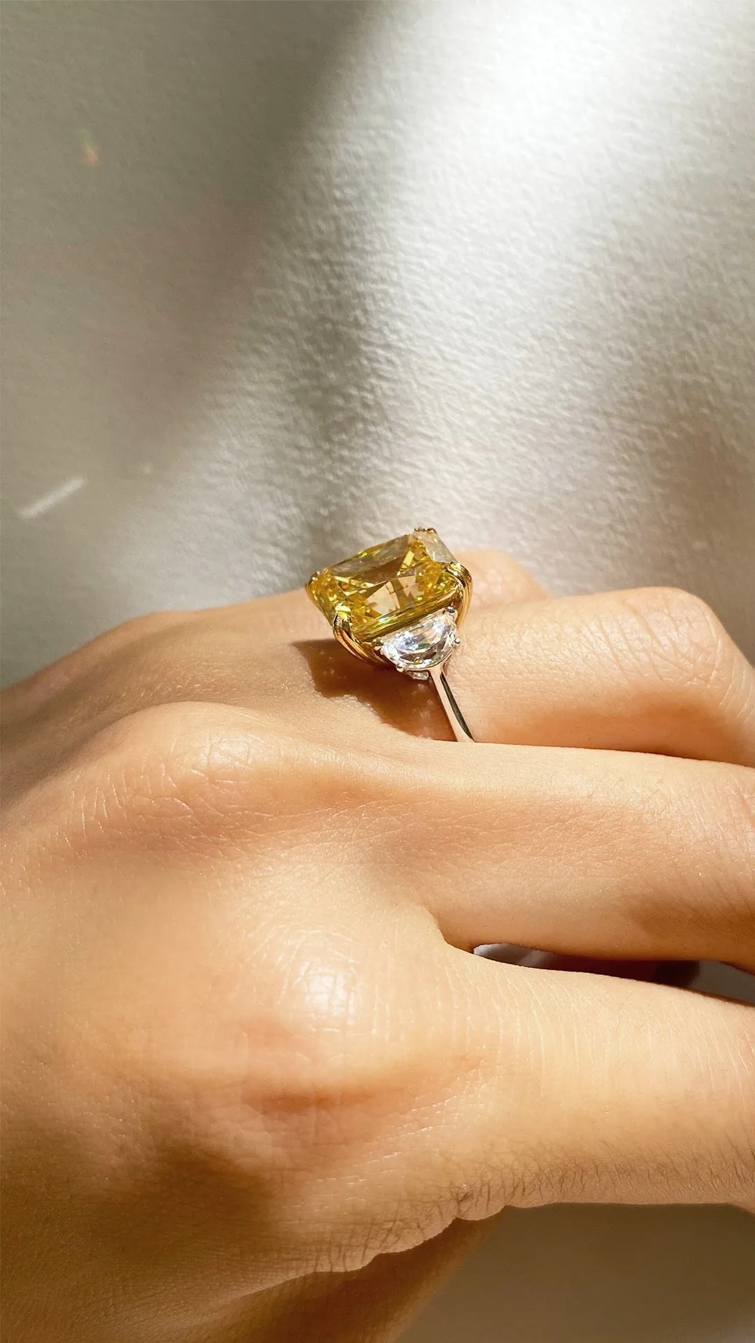 Harlow Canary Radiant Ring