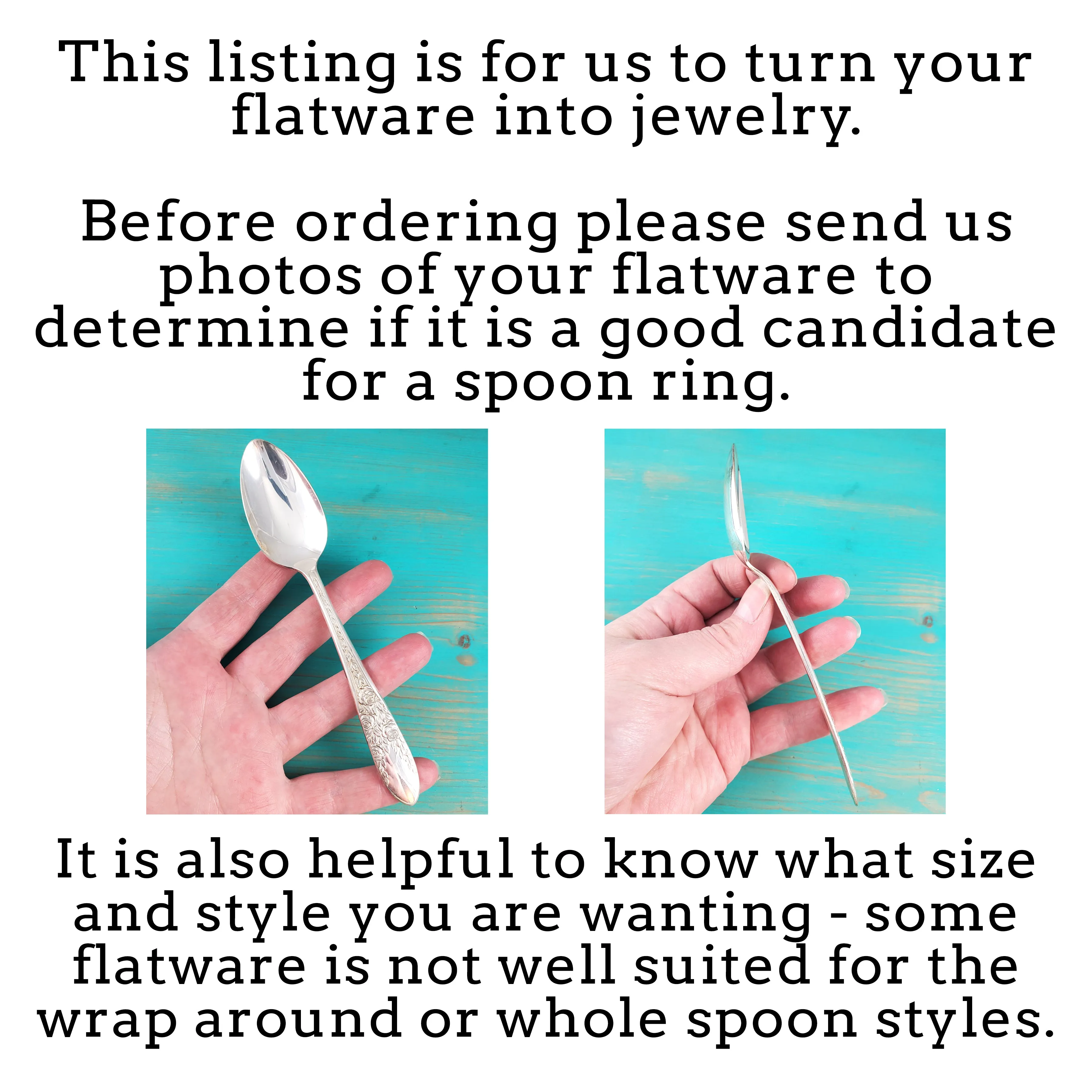 Have us Make a Spoon Ring From Your Flatware