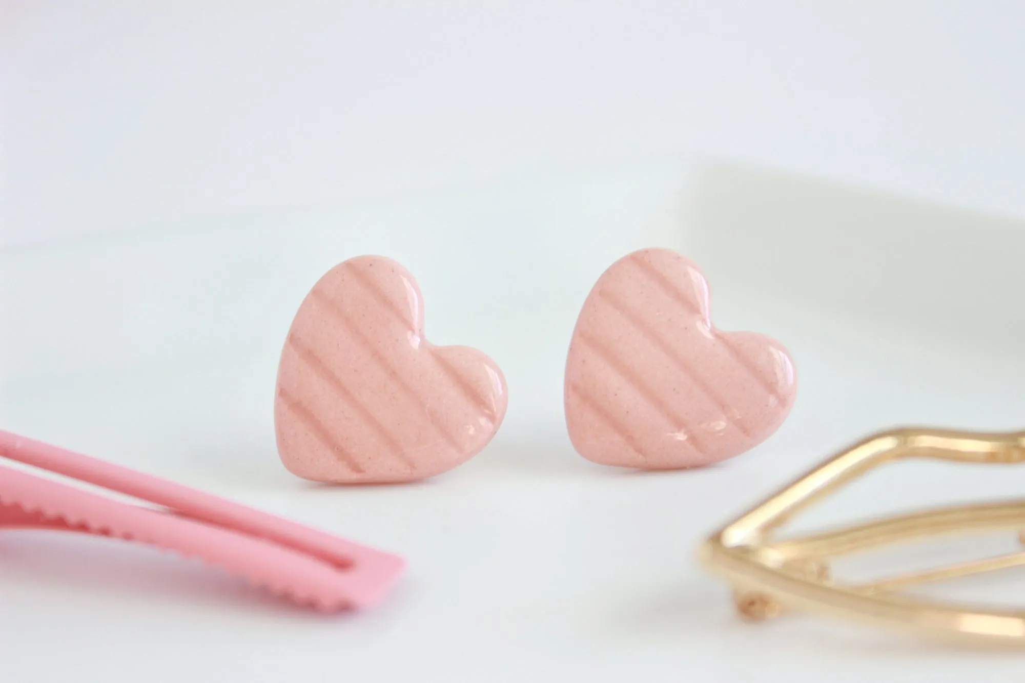 Heart Stud Earrings