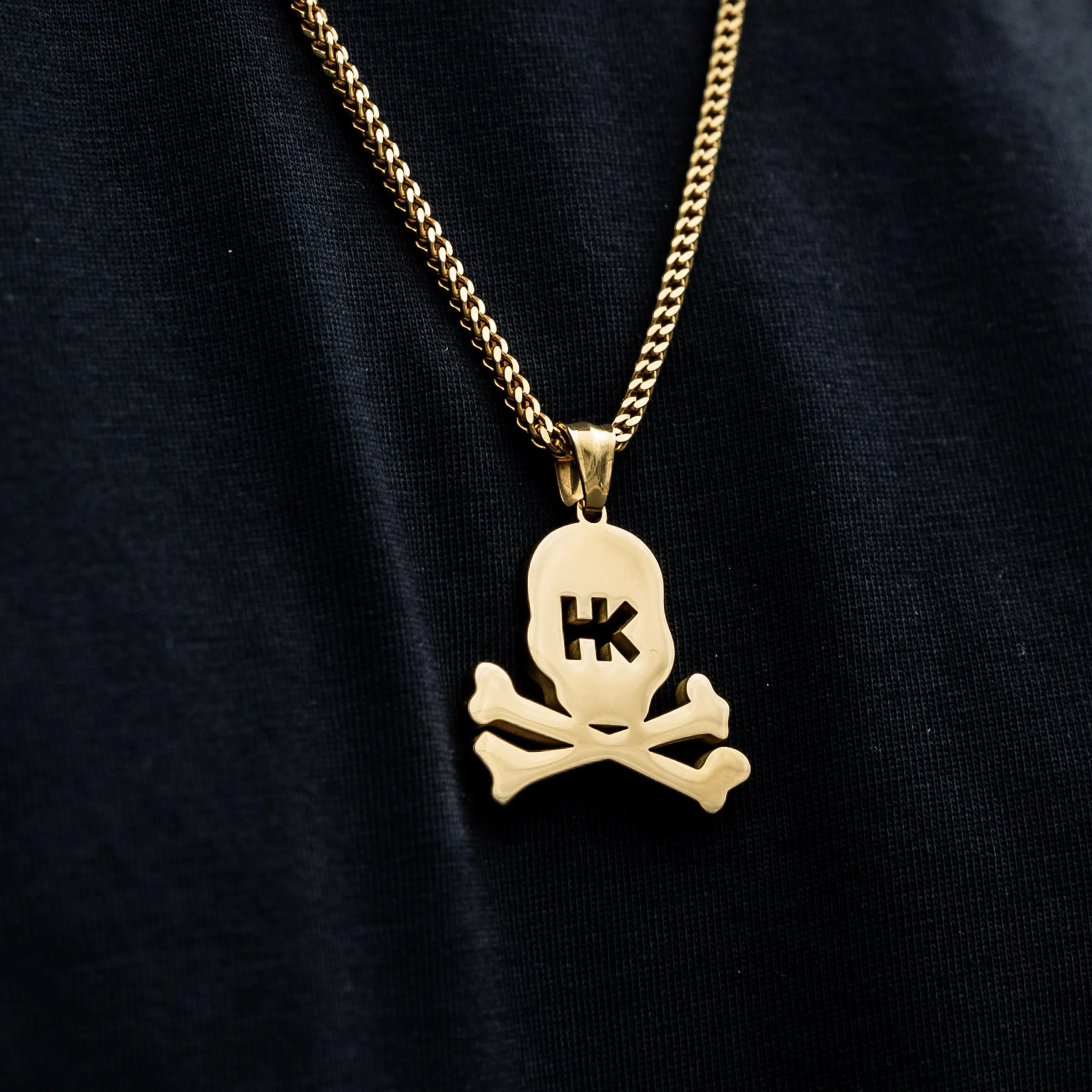 HK Skull Franco Chain - 3mm Gold