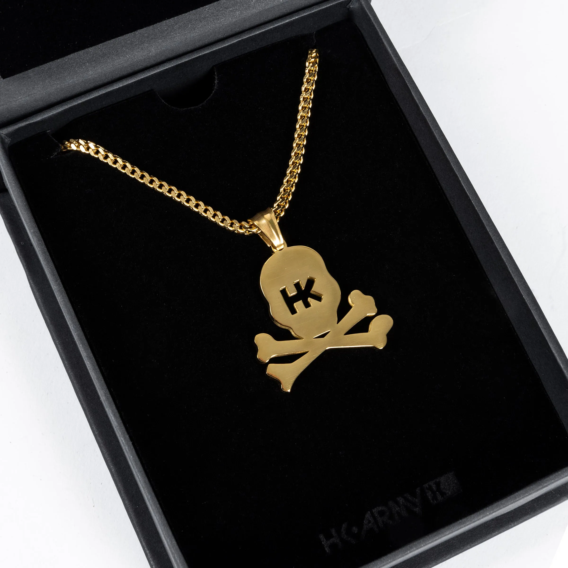 HK Skull Franco Chain - 3mm Gold