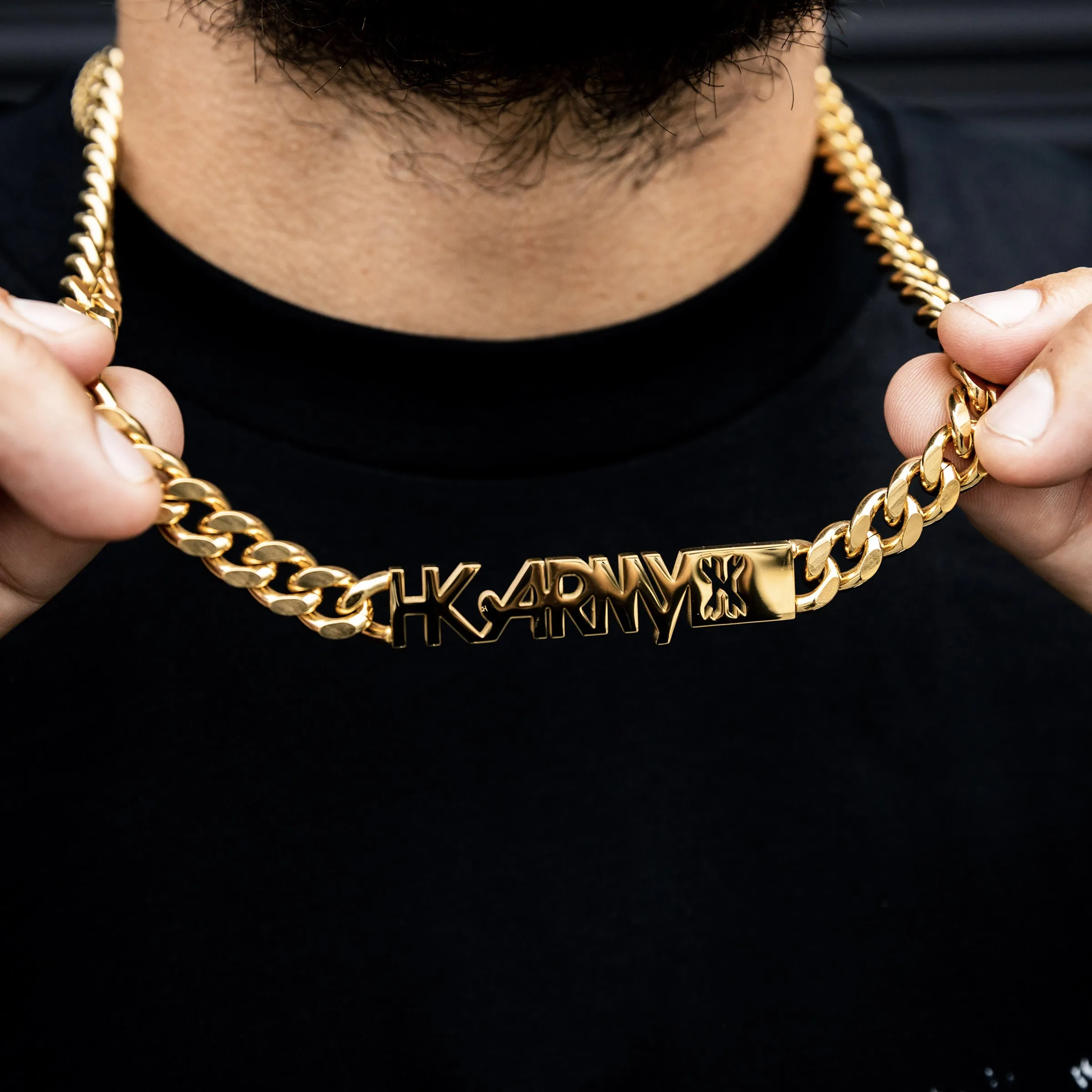 HKARMY Cuban Link Chain - 10mm Gold