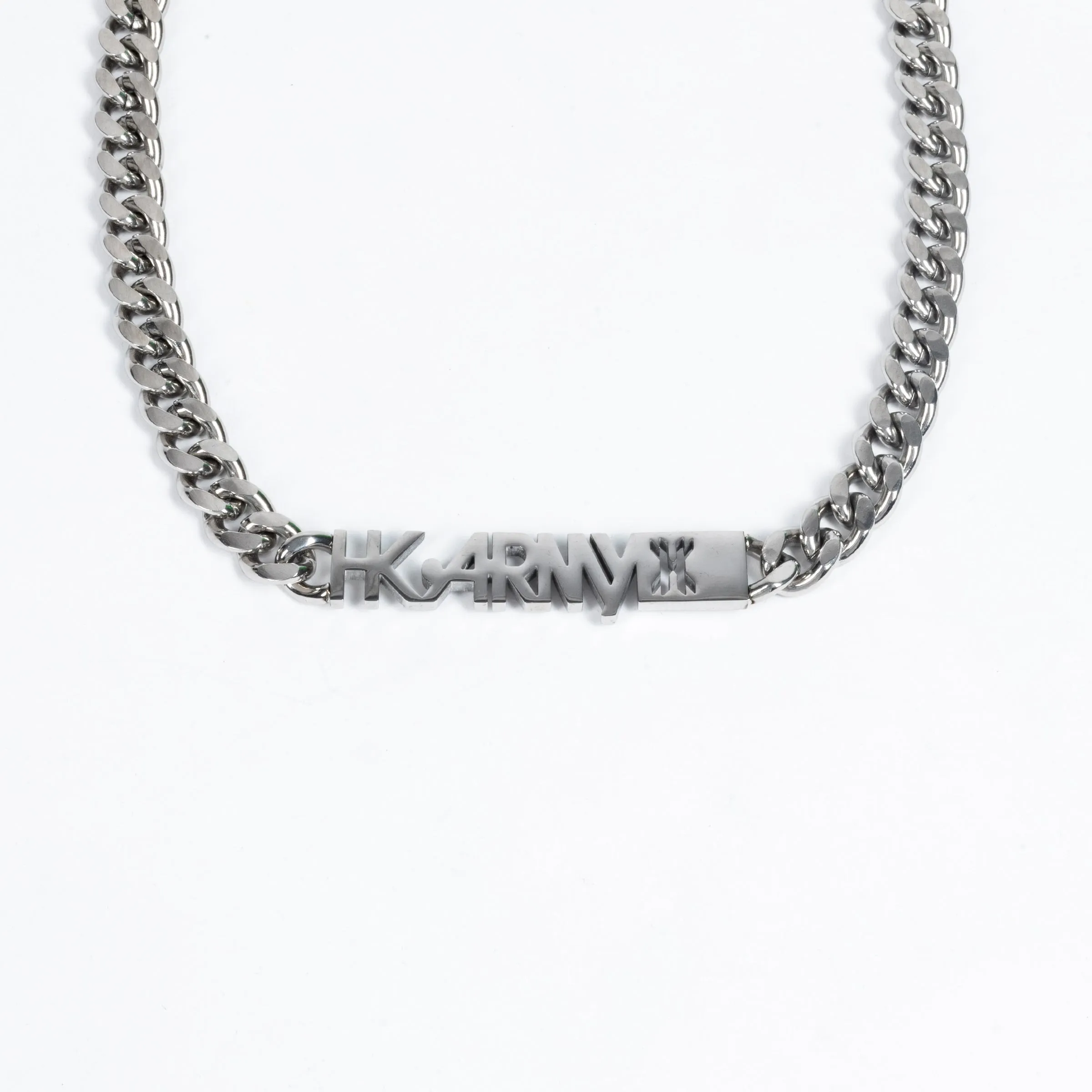 HKARMY Cuban Link Chain - 10mm Silver