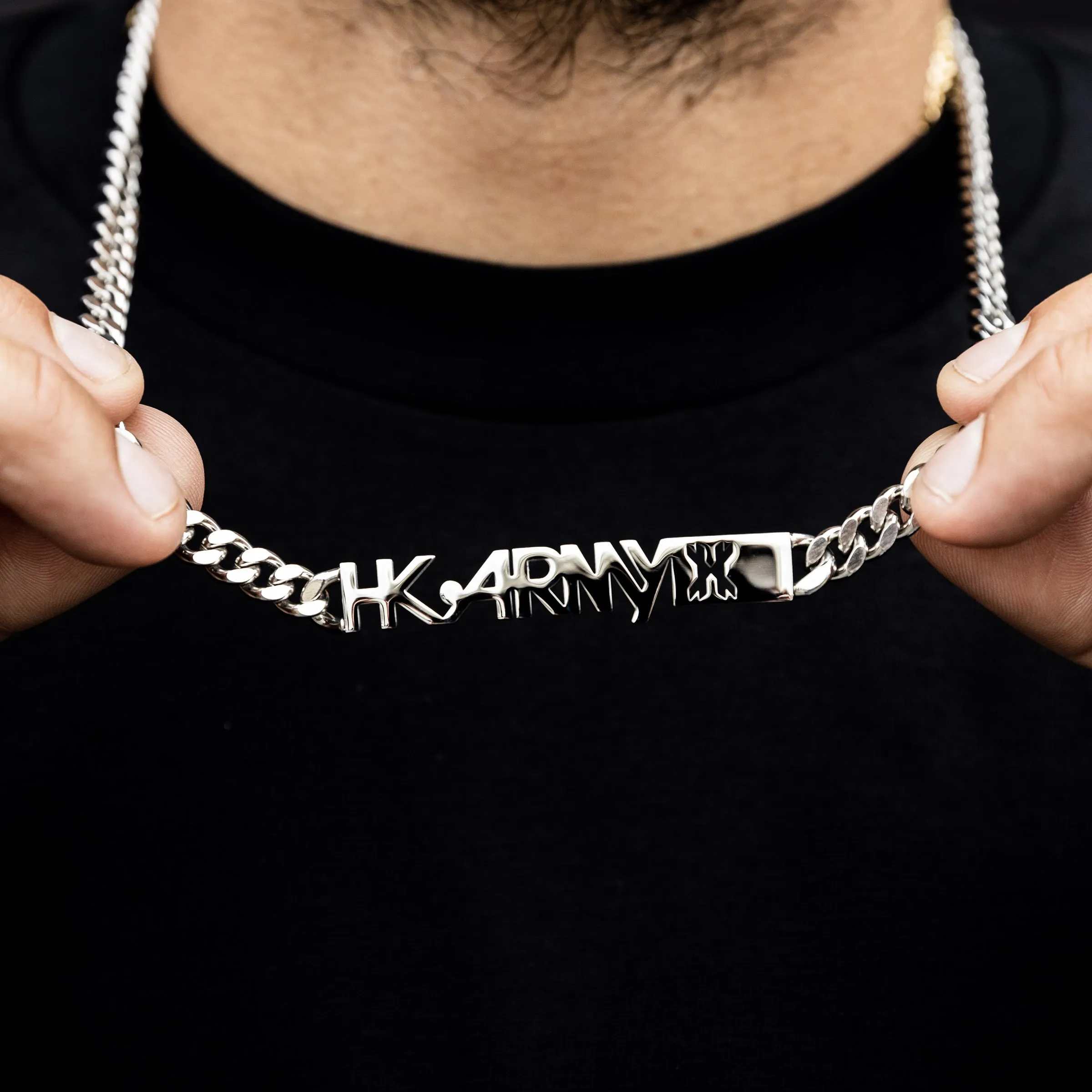 HKARMY Cuban Link Chain - 7mm Silver