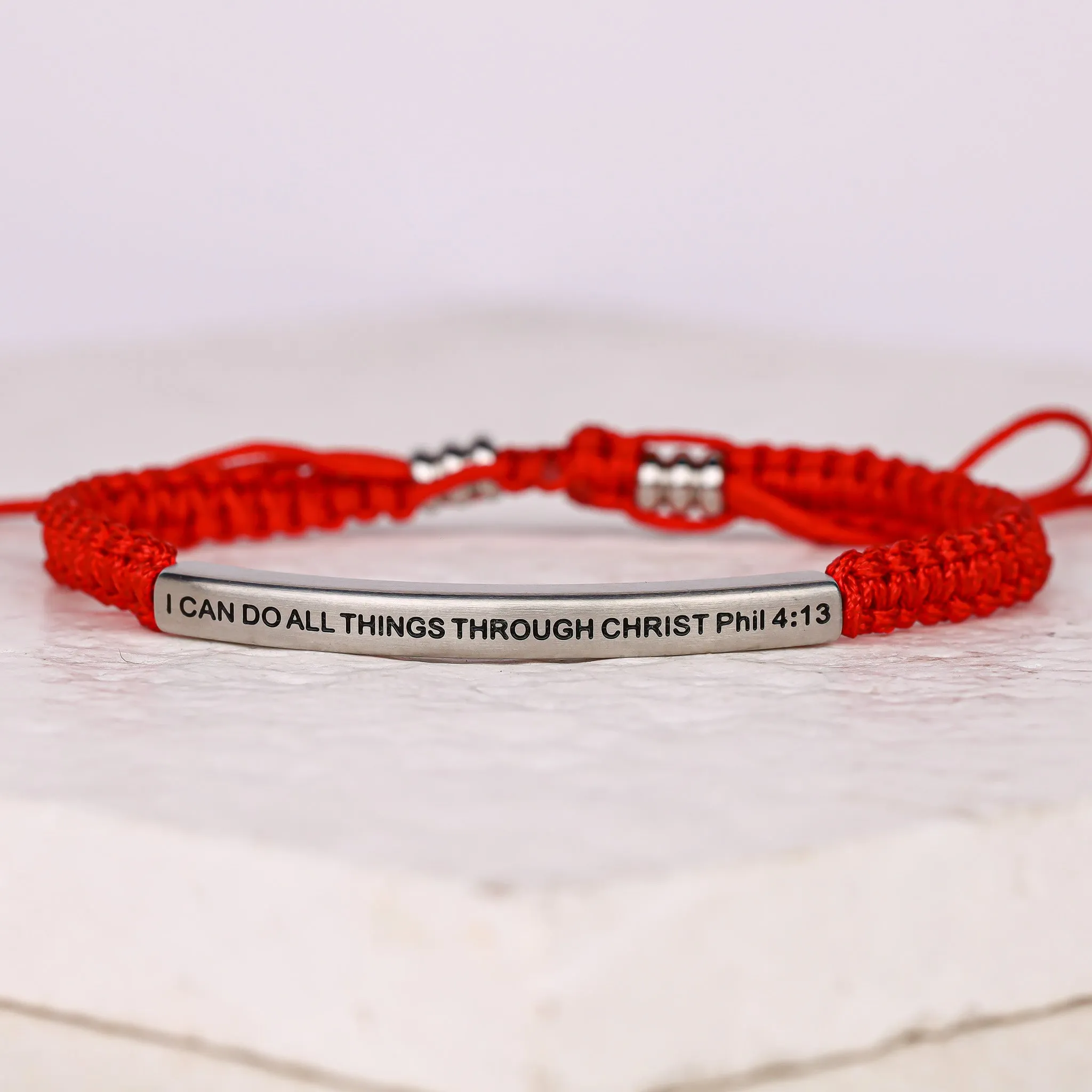 I CAN DO ALL THINGS THROUGH CHRIST ROPE BRACELET