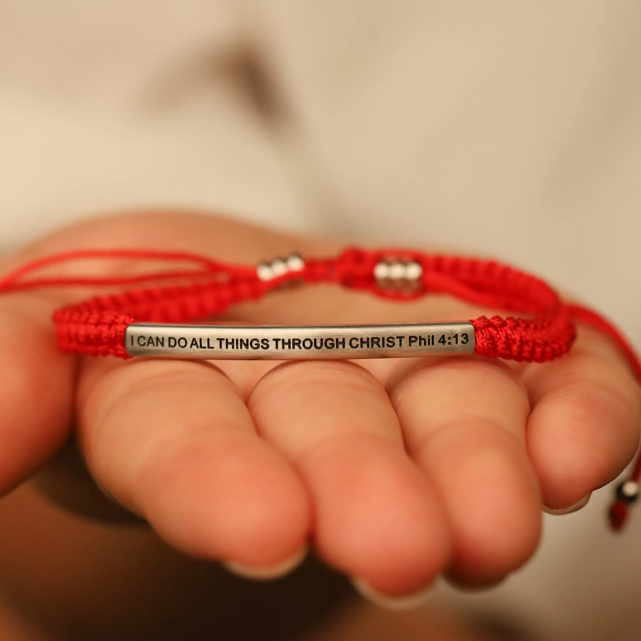 I CAN DO ALL THINGS THROUGH CHRIST ROPE BRACELET