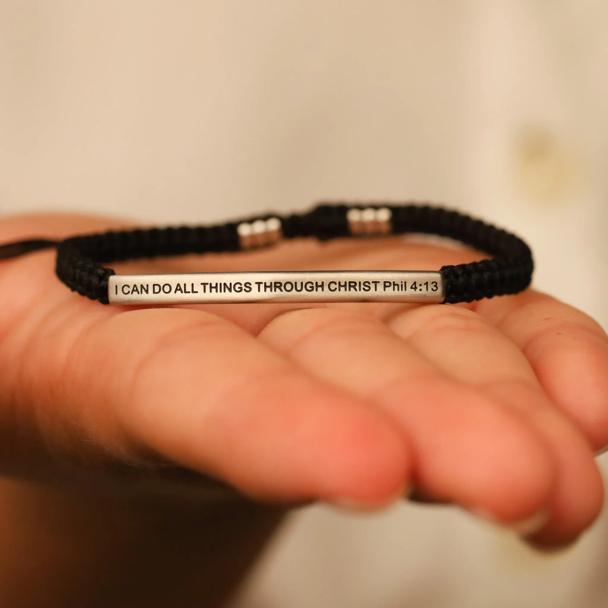 I CAN DO ALL THINGS THROUGH CHRIST ROPE BRACELET