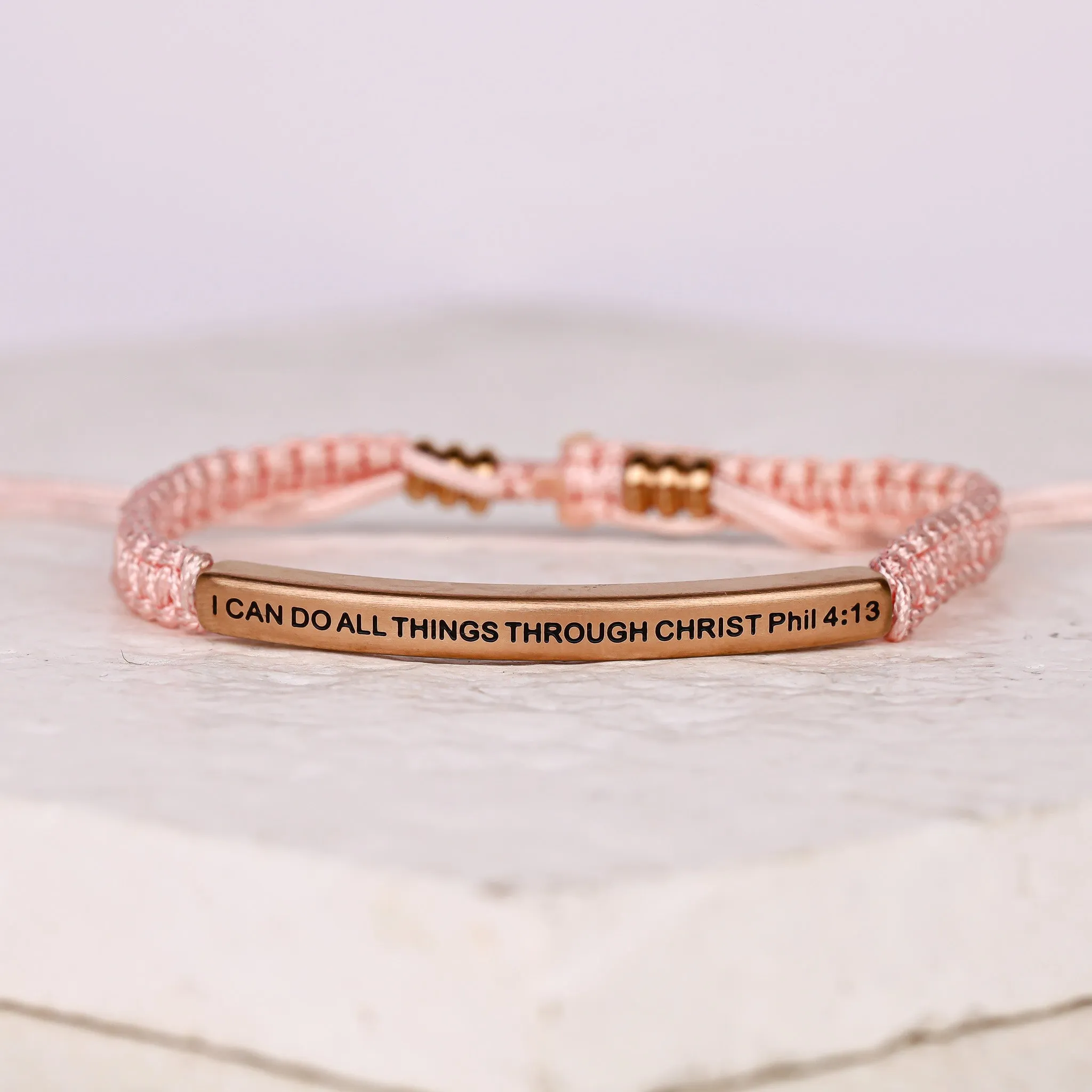 I CAN DO ALL THINGS THROUGH CHRIST ROPE BRACELET