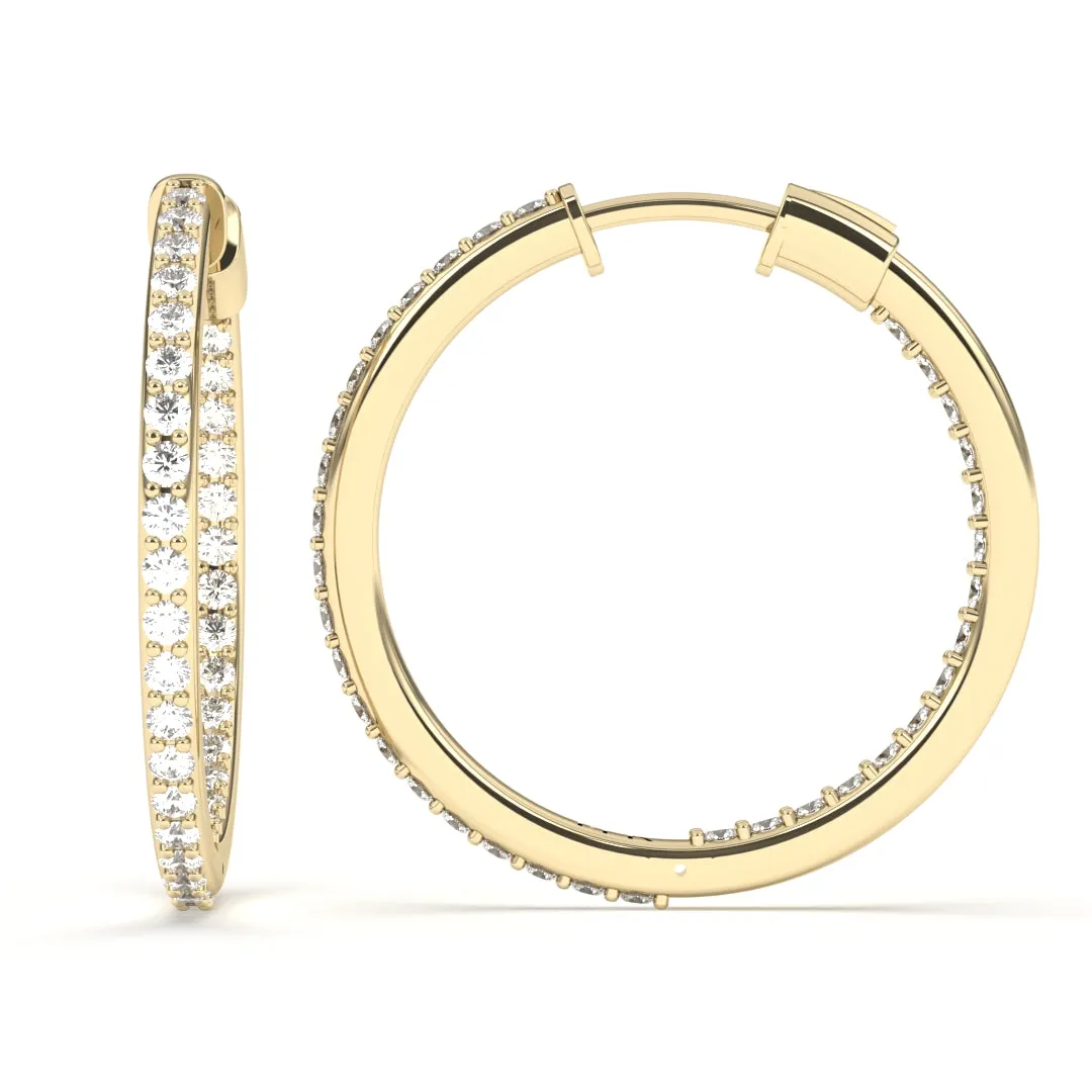 Inside Out Hoop Earrings