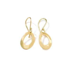 Ippolita Classico Mini Wavy Oval Earrings in 18K Gold