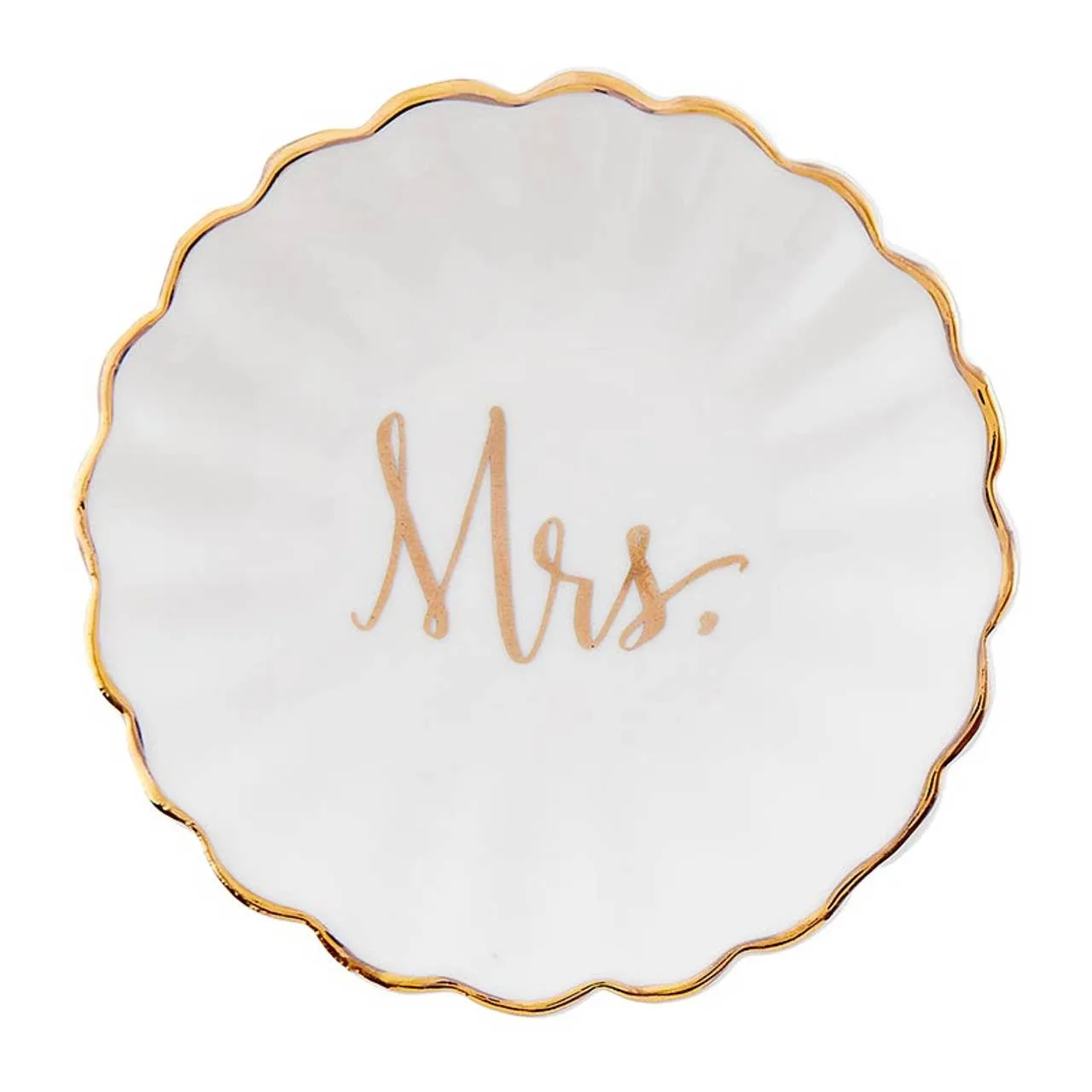 Jewelry Tray & Earring Mrs Set - White