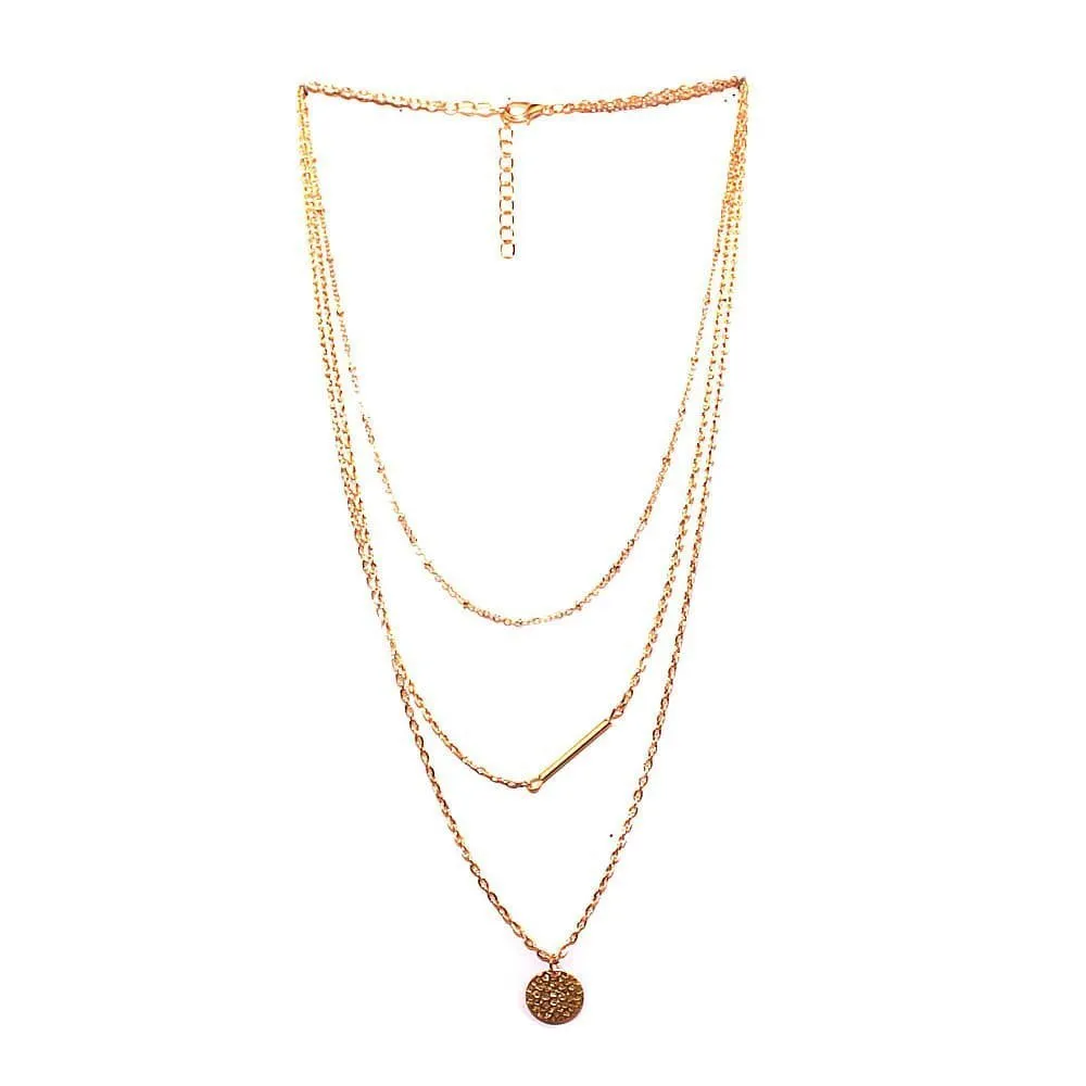 Joker & Witch Gold Plated Metal Chain Coin Pendant Necklace for Women