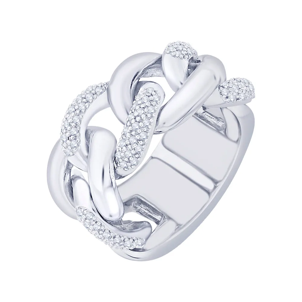 KATARINA Prong Set Diamond Twisted Fashion Ring (1/2 cttw)