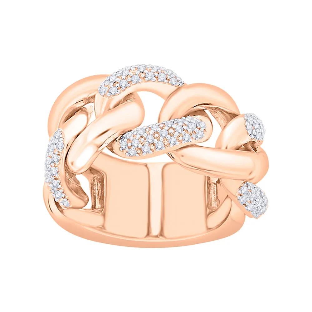 KATARINA Prong Set Diamond Twisted Fashion Ring (1/2 cttw)