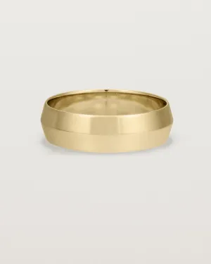 Knife Edge Wedding Ring | 6mm