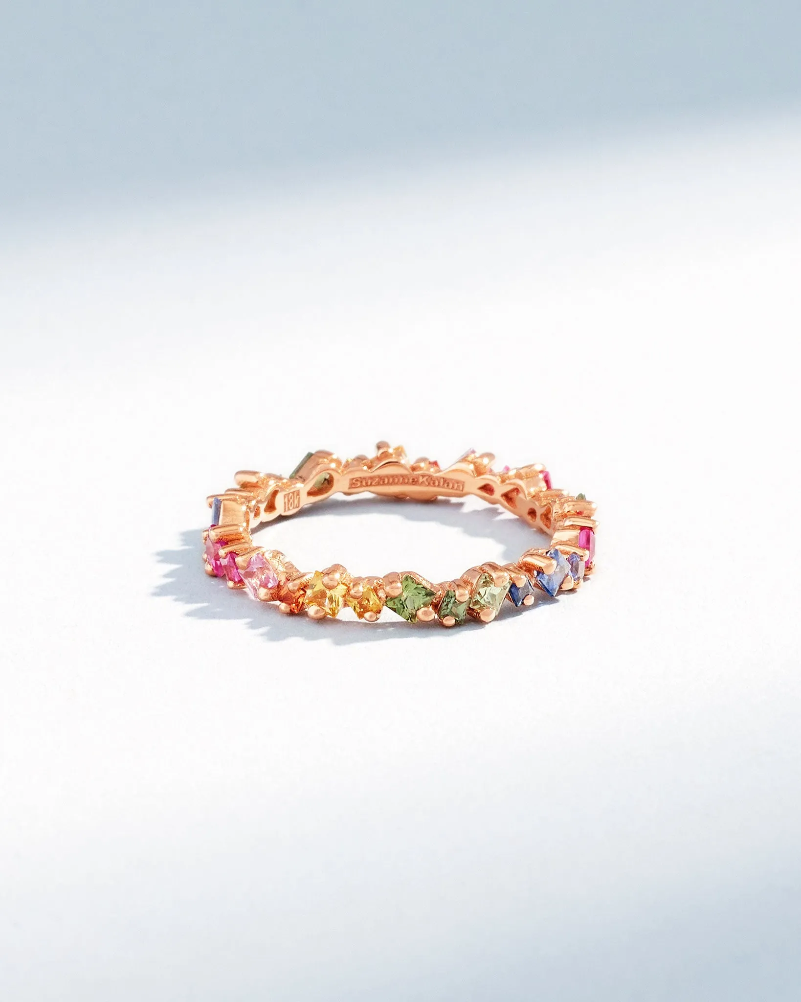 La Fantaisie Cosmic Rainbow Sapphire Eternity Band