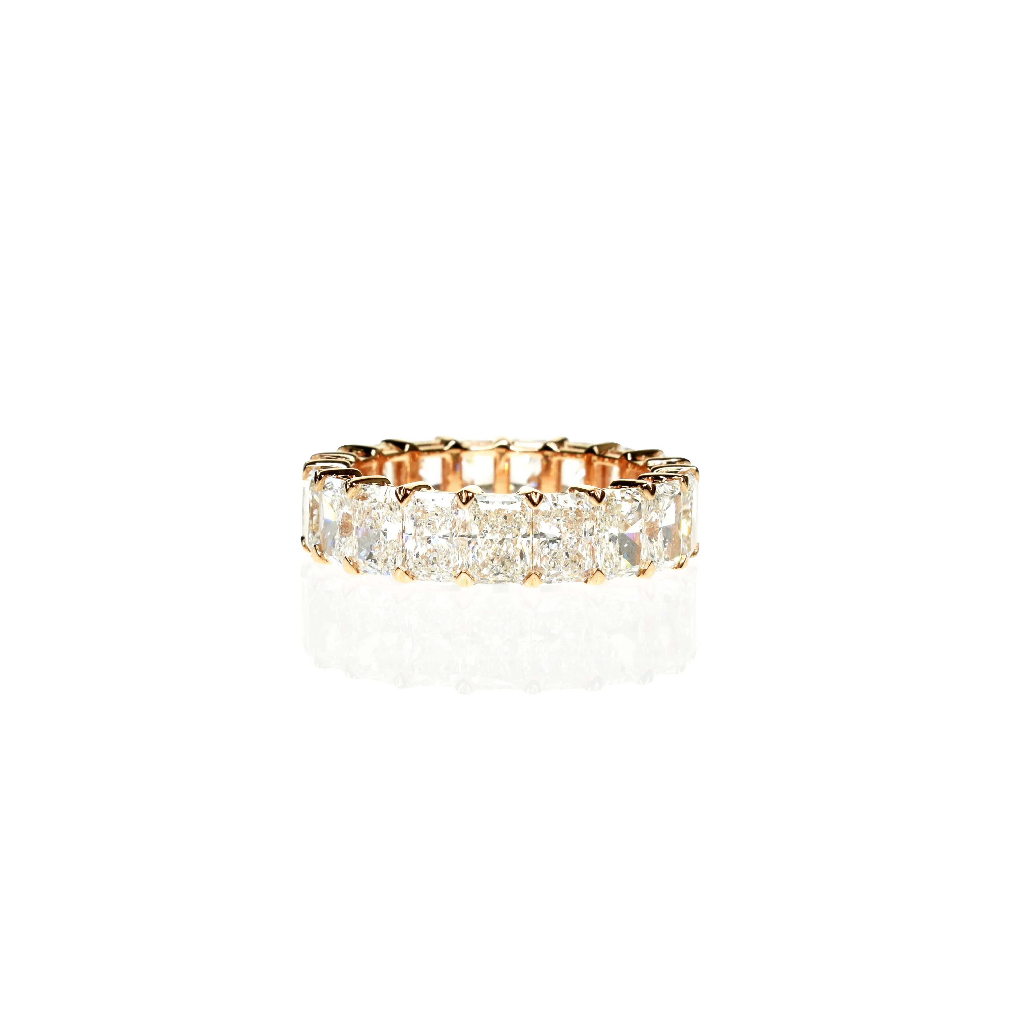 Lab Grown Diamond Eternity Ring with 0.30ct Radiant Cut Diamonds