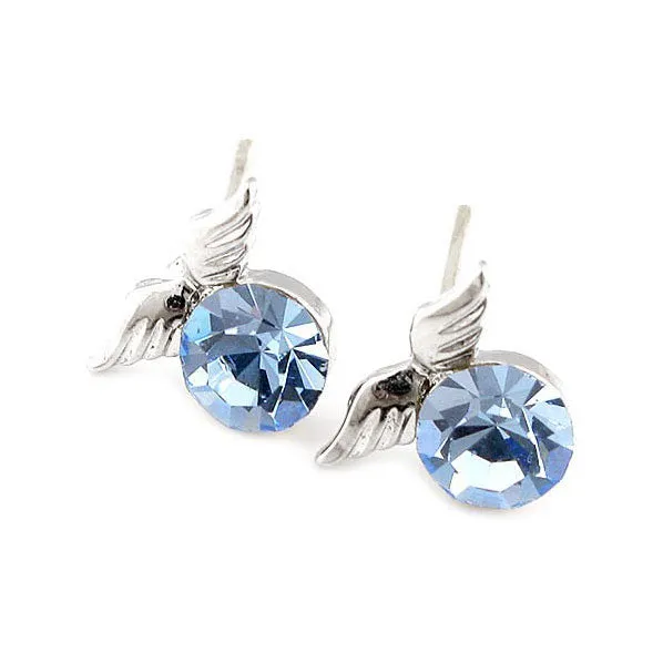 LUX Swarovski Rhinestone Angel Earrings [2 Pairs]