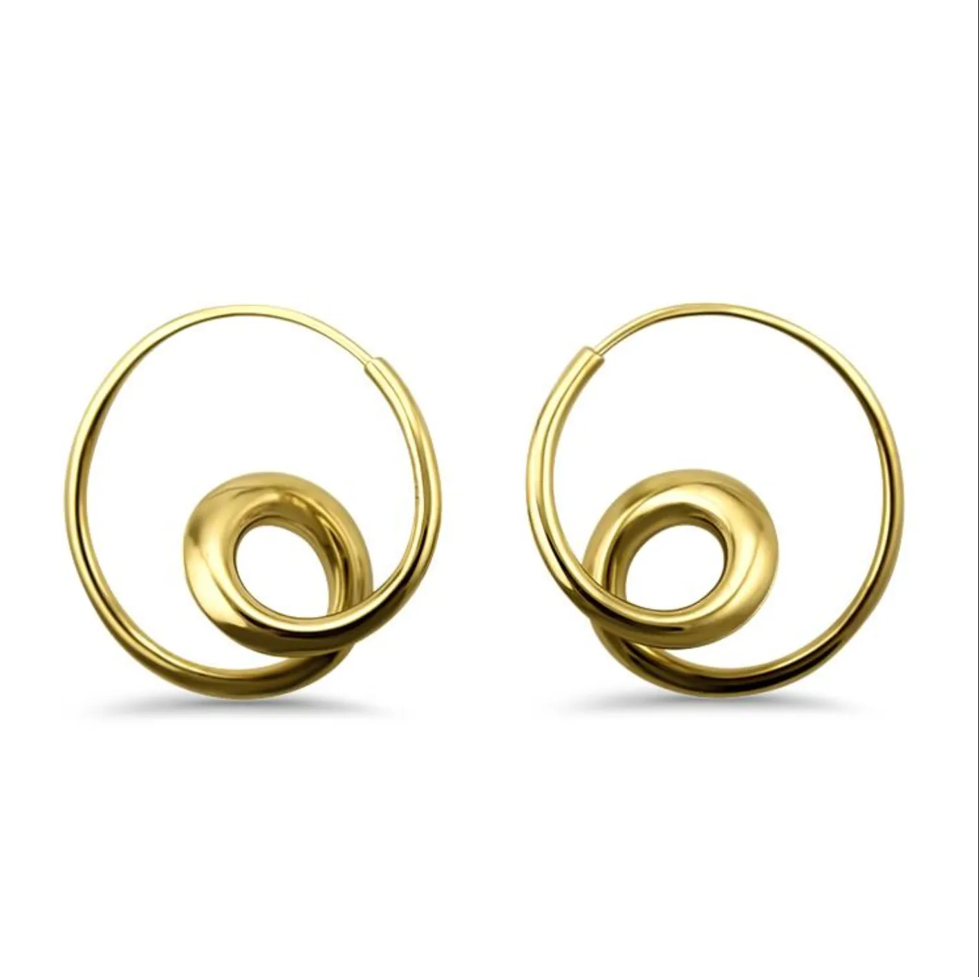 Michael Good 18K Yellow Gold Small Single Loop Earrings