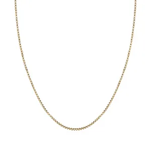 Minimalist Box Chain Necklace in Gold