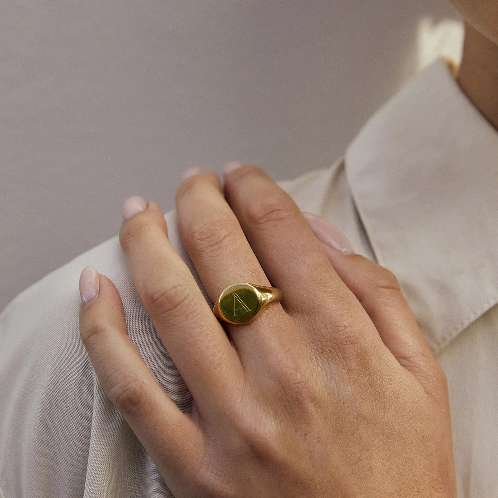 Miro Gold Signet Ring