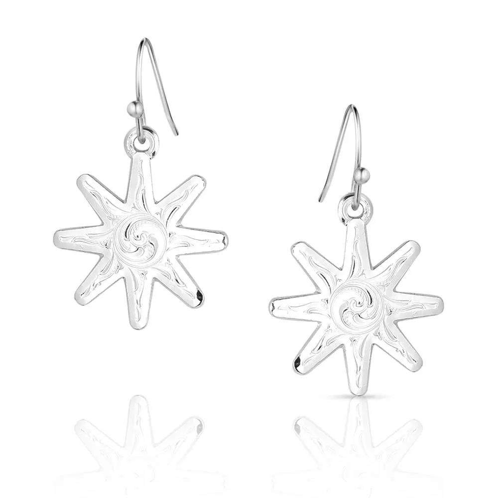 Montana Silversmiths Rowel Silver Spur Earrings- ER5667