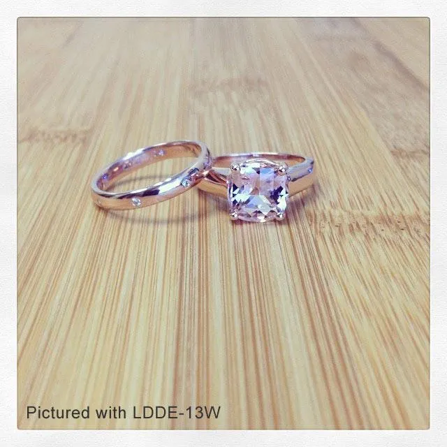 Morganite Trellis Solitaire Ring