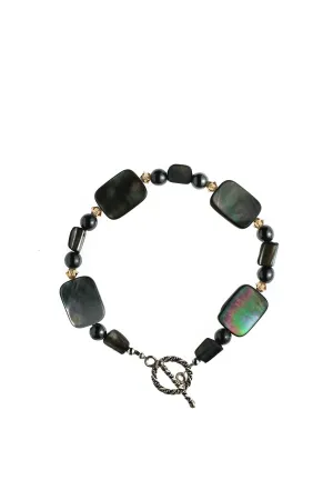 Mother-of-Pearl Shell & Hematite Bracelet