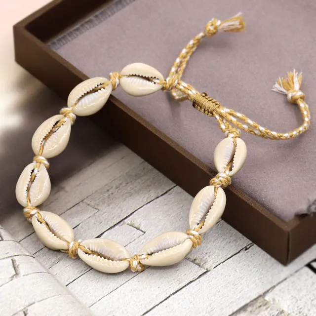 Natural Shell Ankle Bracelet for Women