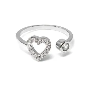 Open Love Ring - Sterling Silver