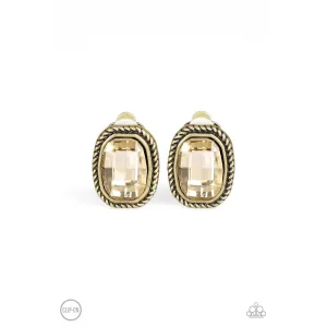 Paparazzi Beam Dream Faceted Clip-On Earrings