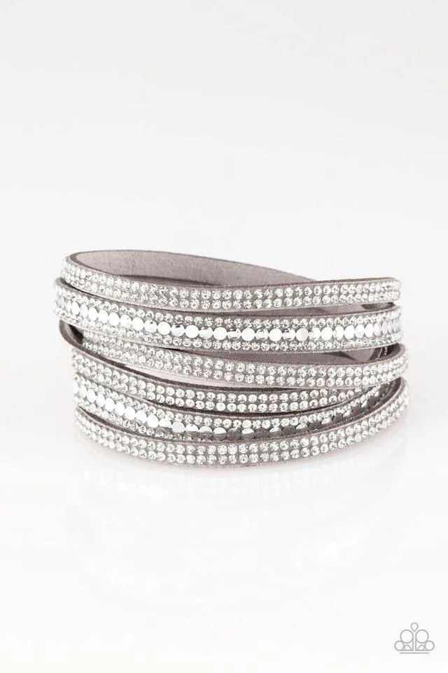 Paparazzi Bracelet ~ Rock Star Attitude - Silver