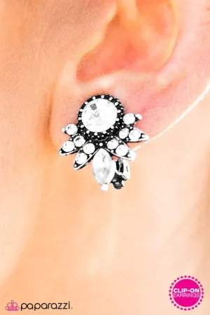 Paparazzi Earring ~ Stellar Shimmer - White