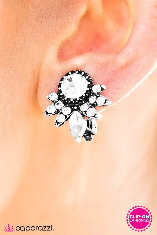 Paparazzi Earring ~ Stellar Shimmer - White