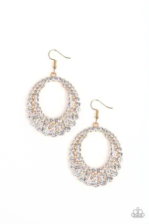 Paparazzi Earring ~ Universal Shimmer - Gold