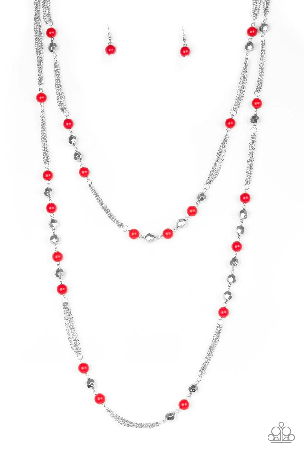 Paparazzi Necklace ~ Beautifully Bodacious - Red